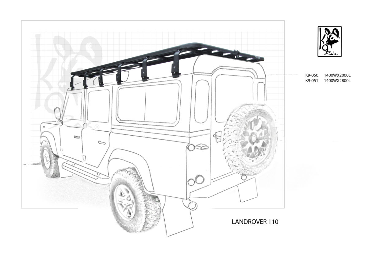 Eezi-Awn K9 Roofrack Land Rover Defender 110