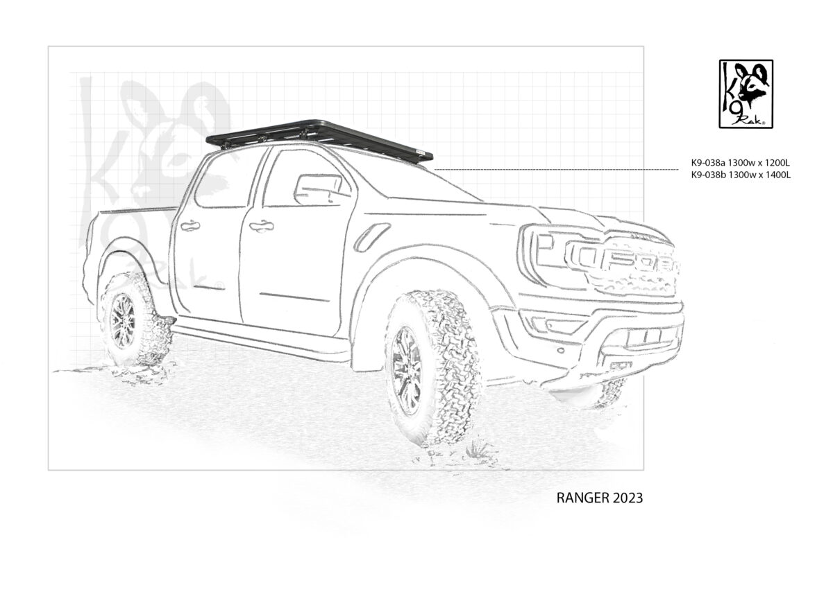 Eezi-Awn K9 Roofrack Ford Ranger / Raptor (2023-)