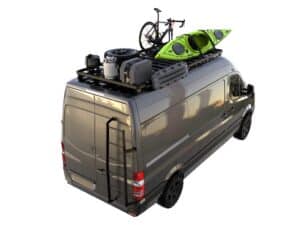 Mercedes-Benz Sprinter 2Gen/3Gen 170"/L3/LWB Wheelbase w/o OEM Tracks (2006-Current) Slimline II Roof Rack Kit / Tall